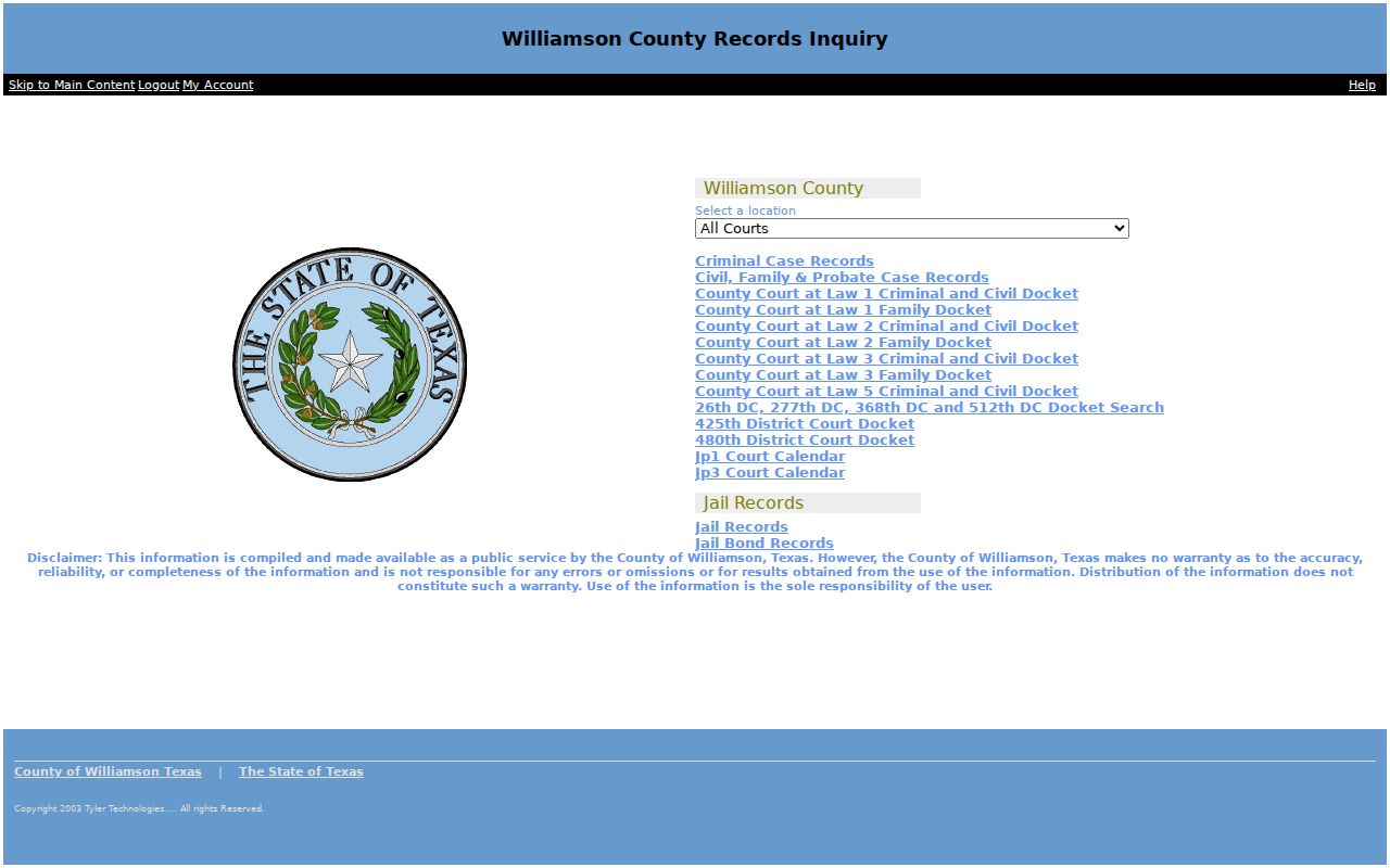 Brushy Creek residents directory Williamson Judicial Records search